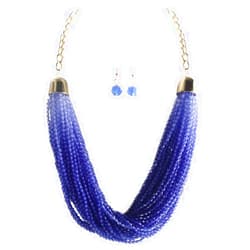 UCHAIUP Bohemian Ethnic Style Multi-Layer Graduated Necklace with Pointed Beads