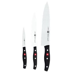 ZWILLING Twin Signature 3-pc German Knife Set, Razor-Sharp, Made in Company-Owned German Factory with Special Formula Steel perfected for almost 300 Years, Dishwasher Safe