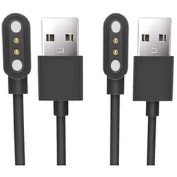 Baifosrest Compatible for Allcall P36A P36B P32 Smart Watch Charger, Magnetic USB Charging Cable Replacement Charger for Allcall P36A Smartwatch Accessories 3.3Ft, Black