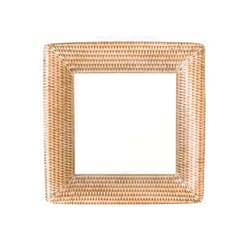 Caspari Rattan Square Paper Salad & Dessert Plates - 16 Count