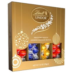 Lindt LINDOR Assorted Chocolate Candy Truffles Modern Gift Box, Assorted Chocolate Candy with Smooth, Melting Truffle Center, 7.6 oz.