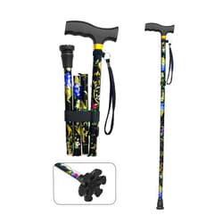LIXIANG Walking Cane LIXIANG Cane for Man/Woman | Mobility & Daily Living Aids | 5-Level Height Adjustable Walking Stick | Comfortable Plastic T-Handle Portable Walking Stick Folding Cane