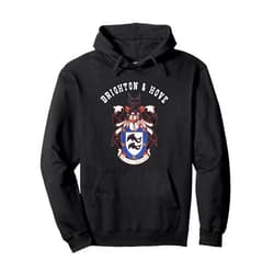 Brighton Hove National Pride tees England Brighton Hove Coat of Arms Tee Flag Football Pullover Hoodie