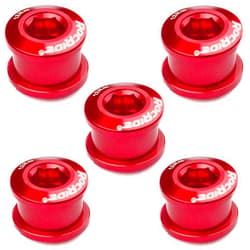 RocRide Single Chainring Bolts in Aluminum or Steel. Pack of 5.