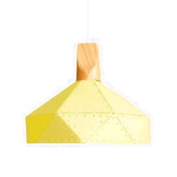 CZLZY Modern Minimalist Style Iron and Wooden Chandeliers, E27 Singlependant Light , Ceiling Decoration Hanging Lamp, Hollow Lampshade, Restaurant Bar Balcony Lighting Fixture