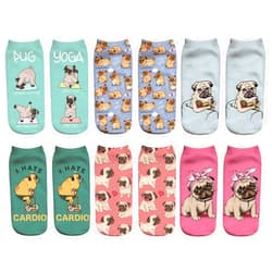Benefeet Sox Womens Girls Funny Crazy Ankle Socks Fun Novelty 3D Print Pattern Silly Cute Socks Animal Food Socks