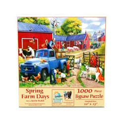 SUNSOUT INC - Spring Farm Days - 1000 pc Jigsaw Puzzle by Artist: Kevin Walsh - Finished Size 20