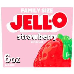 Jell-O Strawberry Gelatin Dessert Mix (6 Oz Box)