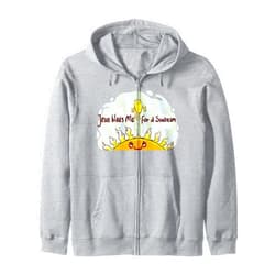 Jumping Sunbeam Jesus Wants Me for a Sunbeam Cheerful Primary Song Zip Hoodie