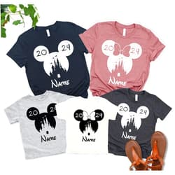 Handmade Personalized Matching Shirts for Family 2024 Custom Family Matching T Shirts Custom Name Family Tees for Summer Vacation