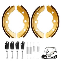 ZeeKee Golf Cart Brake Shoes with Spring Kit for Club Car DS 101823201 1018232-01 1011466 1995-up Precedent 2004-up EZGO 23364G1 27249G01 1986.5-1995 Yamaha G1 G2 G8 G9 Cart