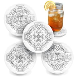 McCarter Coasters Celtic Cross Absorbent Drink Coasters (set of 4)