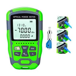 Duogalia Fiber Optic Tester Fiber Light Power Meter FC/SC/ST Universal Interface Built-in 10Km Visual Fault Locator (OPM&VFL) with 1pc FC to LC Adapter