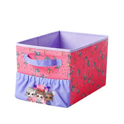 Idea Nuova LOL Surprise Kids Collapsible Storage Organizer Bin with Front Pocket,9