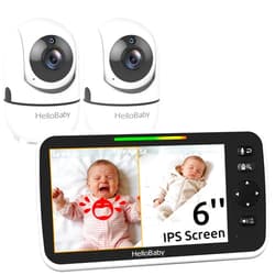 HelloBaby Baby Monitor with 2 Cameras, 6