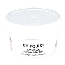 Chip Quik SMDAL50 Aluminum Solder Paste Water-Soluble Sn96.5/Ag3.5 T3 (50g jar)