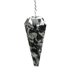 Amazing Gemstone Black and White Tourmaline Crystal Pendulum for Divination - Dowsing Pendulum Necklace with Chain and Crystal Ball for Reiki Healing and Crystal Grid Meditation
