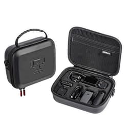 Gaekol Osmo Pocket 3 Carrying Case, Portable PU Leather Shoulder Bag Travel Case for DJI Osmo Pocket 3 Creator Combo Accessories
