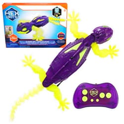HEX Bots Glow-in-the-Dark Gecko with Official Wall Climber Technology, Rechargeable Remote Control Robot Kids Toys, Prank Toys for Boys & Girls Ages 4 & Up