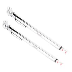 Accu-Gage Pencil Tire Pressure Gauge 2 Pack (10-75 PSI), Air Pressure Gauge for Tires, Stainless Steel Body for air Filled Tires, Front loaders, and Small Airplanes