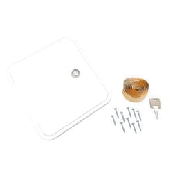 Thetford|B&B Molders RV Replacement Parts and Accessories RV Camper Flush Mount Gas Fuel Hatch and Key Polar White PN 94305