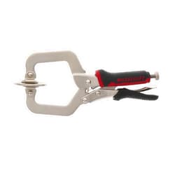 Milescraft 4000 2in Face Clamp – Heavy Duty, Locking, C-Clamp with Adjustable Swivel Pads, for Pocket Hole Joinery, Wood Projects, Welding and More
