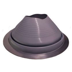 Flashers #9 Grey EPDM Flexible Roof Jack Pipe Boot Metal Roofing Pipe Flashing (Pipe OD 10