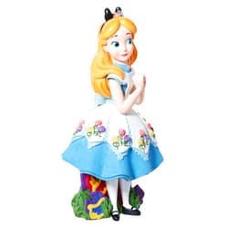 Enesco Disney Showcase Botanical Alice in Wonderland Figurine, 6.75 Inches, Multicolor
