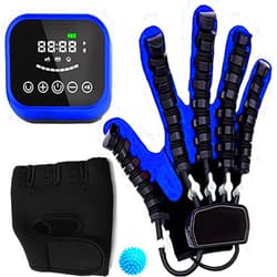 Susisang Upgrade Strengthen Rehabilitation Robot Gloves, Smart Rechargeable Finger Training Rehab Orthotics, Hand Dysfunction Patient Training Device Stroke Hemiplegia