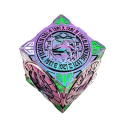 FLUEFOWL DND Spinner Dice, Metal Dice Set with 3D Relief for Dungeons and Dragons Gifts, Polyhedral Roleplaying Game Dice, Fantasy D&D Tabletop RPG Accessories for DM & Player (Gradient)