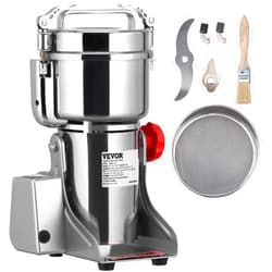VEVOR 1000g Electric Grain Mill Grinder, 3750W High-Speed Commercial Grinders, Stainless Steel Swing Type Pulverizer Machine, for Cereals Dry Grains Coffee Corn Pepper