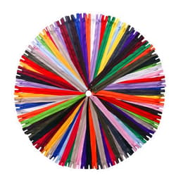 YAKA 60 Pack of 20 Inches Mix Nylon Coil Zippers Bulk - Supplies Zippers for Tailor Sewing Crafts (20 Color)