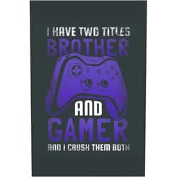 German Edition by Lucas C. Falls (Author) I have two titles - Brother and Gamer - And i rock them both: Lustiges Gaming Outfit Spruch für Gamer Bruder - Geschenk für Zocker und Gamer - ... 6x9 in (15.24 x 22.86 cm) A5 (German Edition)