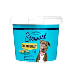 Stewart Freeze Dried Dog Treats, Chicken Breast, 14.8 oz Grain Free & Gluten Free, Resealable Tub, Single Ingredient, Training Treat in Beef Liver, Salmon, Chicken Liver & Chicken Breast 4, 14, 21 oz
