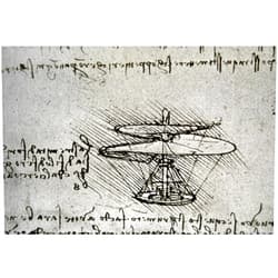 Posterazzi Leonardo Da Vinci Ndesign For Flying Machine With Human Operator Poster Print by (18 x 24)