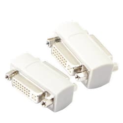 PNGKNYOCN DVI Female to Female Coupler, DVI24+5/DVI-I Serial Cable Signal Extender, YOUCHENG for Extend and Connect Two DVI Cables（2-Pack）
