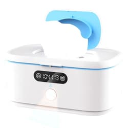 Bellababy Wipe Wamer for Vehicle and Home Use, Baby Wet Wipes Dispenser and Diaper Wipe Warmer with Night Light,Temperature Display,No Need Water and Sponge, ¨H and ¡æ Convertible