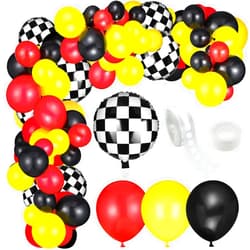 Sumind 127 Pieces Car Race Balloons Party Supplies Race Car Theme Birthday Party Garland Arch Party Decorations (Race Car Style)
