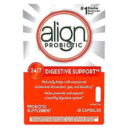Align Probiotics, Probiotic Supplement for Daily Digestive Health, 28 capsules, #1 Recommended Probiotic by Gastroenterologists (Packaging May Vary)
