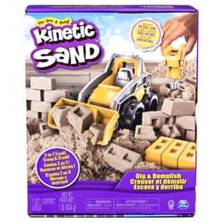 Kinetic Sand, Dig & Demolish Playset with 1lb and Toy Truck, Play Sand Sensory Toys for Kids Ages 3 and up