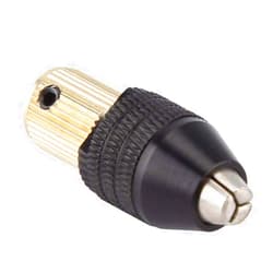 Tyenaza Drill Chuck, Shaft Chuck, Mini Drill Chuck, Miniature Self-Tightening Chuck Mini Electric Drill Accessories 0.3-3.4mm with Mini Power Drill, Electric Grinder for a Mini Manual Hand Drill (2mm)
