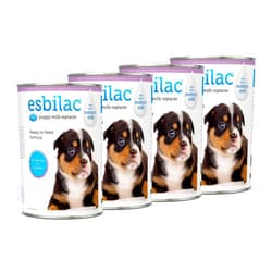 PetAg Pet-Ag Esbilac Puppy Milk Replacer Liquid - 11 oz, Pack of 4 - Ready-to-Feed Puppy Formula with Vitamins for Puppies Newborn to Six Weeks Old - Easy to Digest
