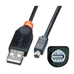 Lindy USB Digital Camera Cable for Various HP & Nikon, 2m