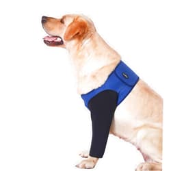 Cilkus Dog Recovery Sleeve, Dog Recovery Suit, Abrasion Resistant Dog Recovery Sleeve Front Leg, Washable 2.5mm Thick and Waterproof, Pet Wounds Prevent Licking, Bite, Being Wet and Infected Blue (XLarge)