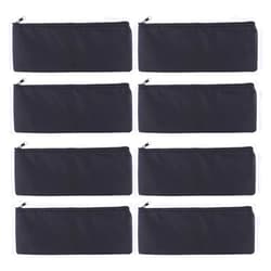 F Fityle 8Pcs Microphone Zipper Bag Pouch Soft Storage Black Outdoors Travel Access