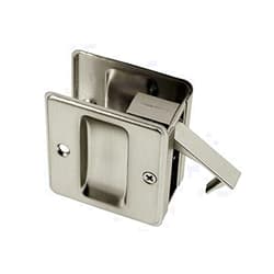 idh by St. Simons 25410-015 Premium Quality Solid Brass Pocket Passage Door Pull, Satin Nickel