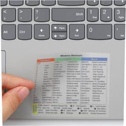 YINOVEEN 2 PCS/Pack Shortcut Sticker for Microsoft Windows + Word/Excel (for Windows 11/10) Quick Reference Guide PC Laptop Keyboard Shortcut Stickers, No-Residue Vinyl (Clear)