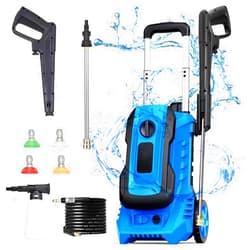 Emulino Electric Pressure Washer 4000 PSI - 2.5 GPM High Pressure Power Washer 1800W Portable Pressure Cleaner Machine with 4 Nozzles for Car, Fence and Deck Cleaning Blue