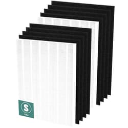 Funmit C545 True HEPA Replacement Filter S Compatible with Winix C545 Air Purifier Replacement for Winix S Filter 1712-0096-00 and 2522-0058-00, Funmit 2 x True HEPA And 8 x Activated Carbon Filter