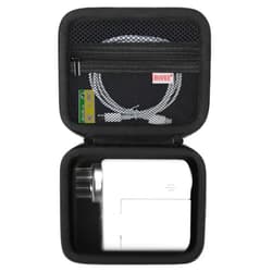 BOVKE Microscope Case Compatible with Microscope for Kids, 1000X Handheld Kids Microscope, Portable Mini Microscope for Kids Travel Case with Mesh Pocket for Date Cables and Sample Slides, Black